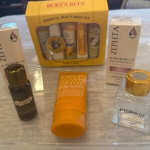 Grab Bag #2.  Burt's Bees Skincare Collection with Yellow and White Packaging